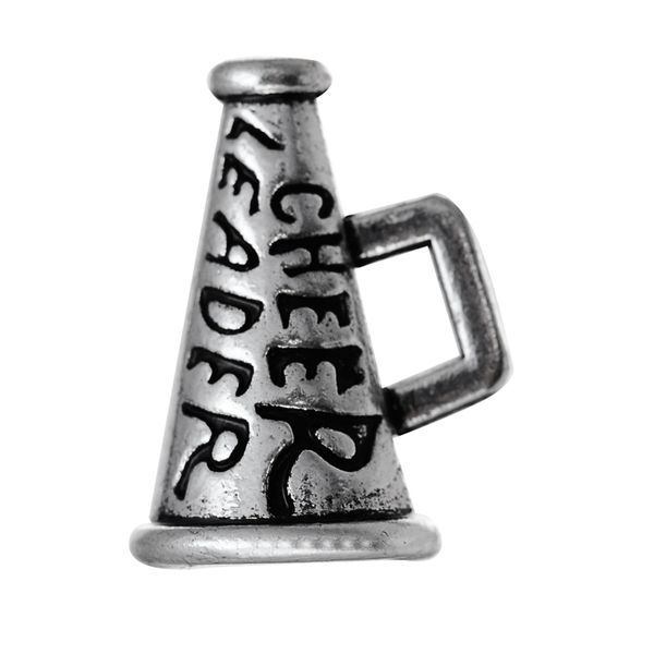 

new fashion easy to diy 30pcs microphone cheer leader alloy charms jewelry making fit for necklace or bracelet, Bronze;silver