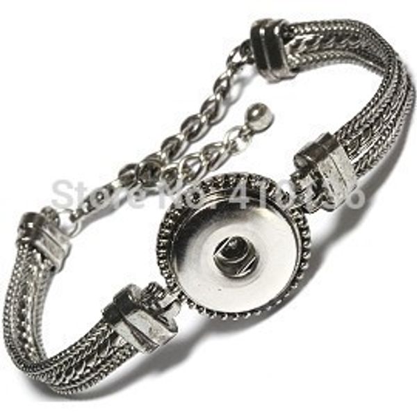 

nbr799 snap bracelet&bangles antique silver plated vintage bracelet diy snap buttons jewelry single snap