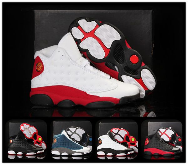 

2018 13 13s bred flint men women basketball shoes 13 xiii grey toe barons 3m men sports sneakers