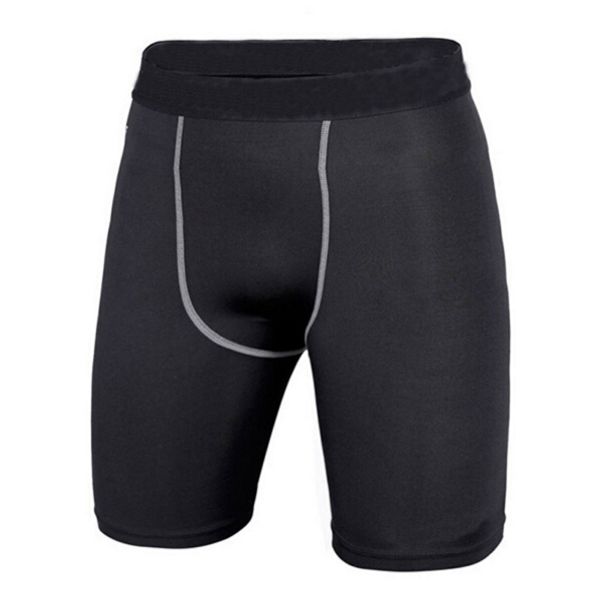 

new arrival quick dry men underwear cycling tight short pants skin compression sport shorts ing, Black