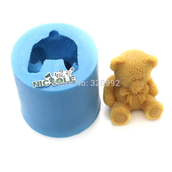 DIY 3D Teddy Bear Fondant Silicone Mold Sugar Craft Tools Baking 6.5*5CM Decor DIY 3D Teddy Bear Fondant Silicone Mold Sugar Craft Tools Baking 6.5*5CM Decor