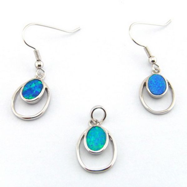 

fashion opal jewelry set mexican fire opal pendant the latest designs, Black