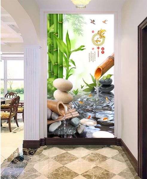 

custom brick wallpaper for living room for walls for living room bamboo pebbles 3d mural wallpaper-roll-size