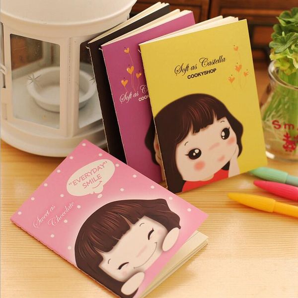 

wholesale- 12pcs/lot wholesale new fashion cute lovely girl notebook pocket book planner agenda book, Purple;pink