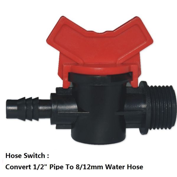 D/'irrigation en plastique en ligne valve 12mm