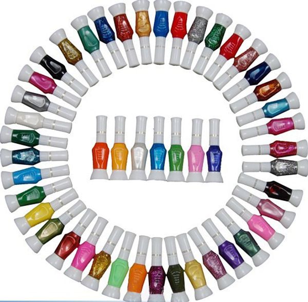 

60 colors nail paint pen varnish polish tool set & 2 ways nail adiy, Yellow