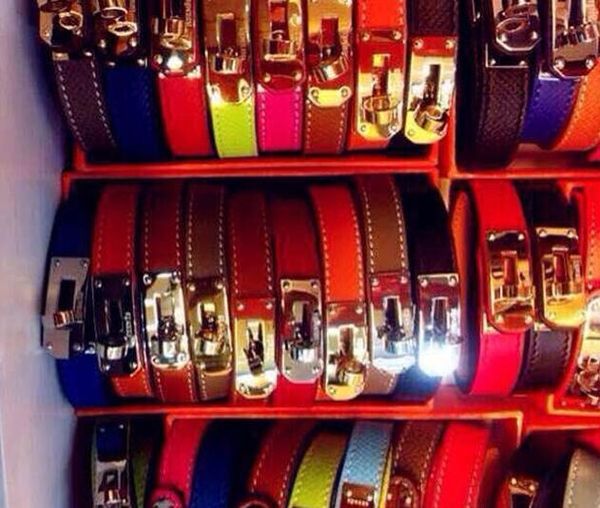 

72erme real leather bracelet with box and du t bag hipping