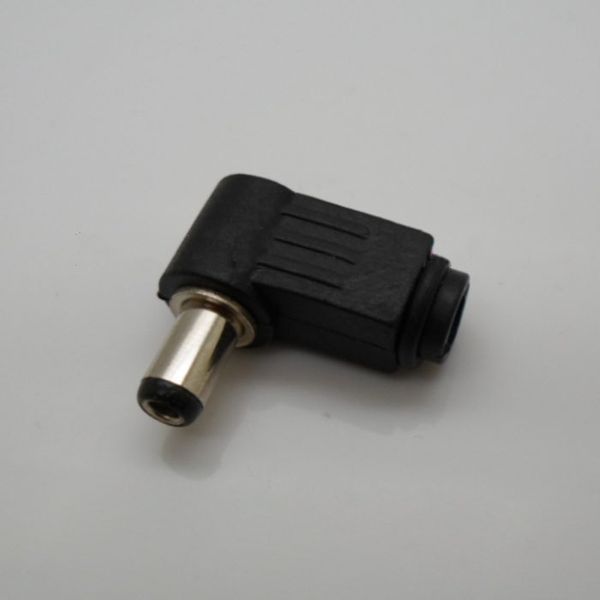 

100pcs/lot---90 degree dc 5.5mm x 2.5mm 5.5/2.5mm male soldering diy plug