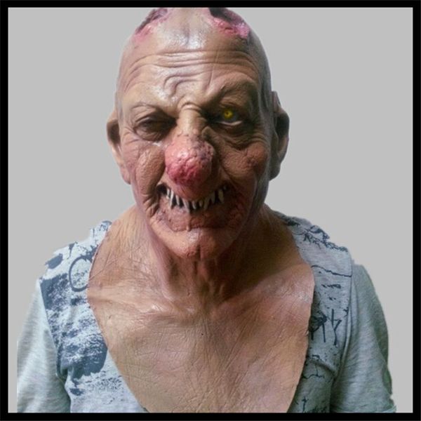 

halloween party cosplay melting face zombie bloody undead horror latex scary insane halloween mask