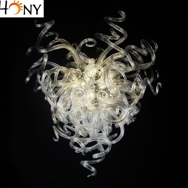 

modern art blown glass chandelier pendant with ce ul certificate style flower designer crystal led lamps for wedding