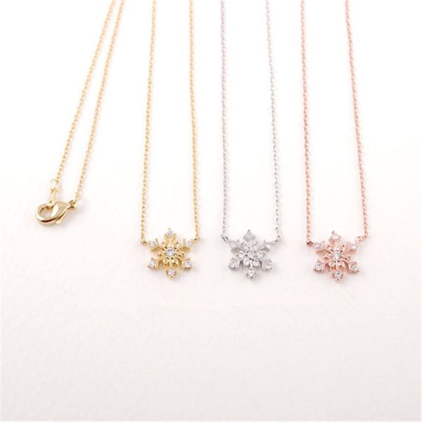 

crystal pendant necklaces beautifu snowflake snowflake europe and america popular necklace 2016 new arrival for sale21, Silver