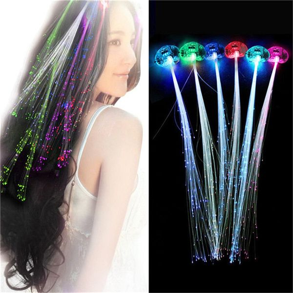 Colorful Flash LED Hair Braids Light Emitting Clip Hairpin Decoration For Party
