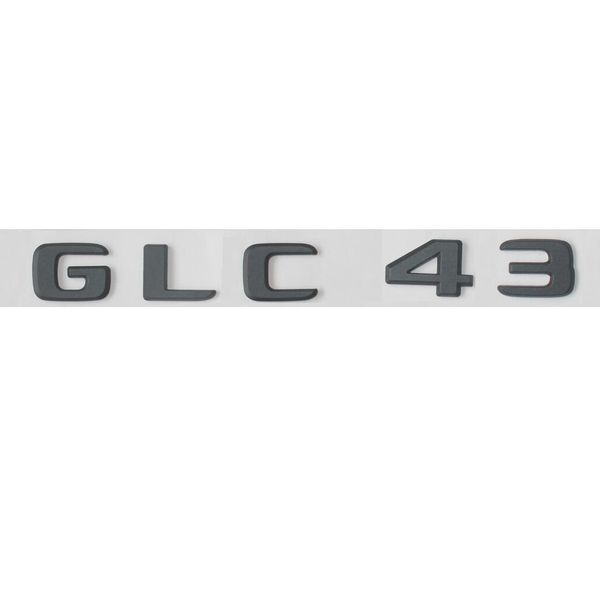 

black glc 43 trunk letters number emblem sticker for mercedes benz glc 43 2017268k