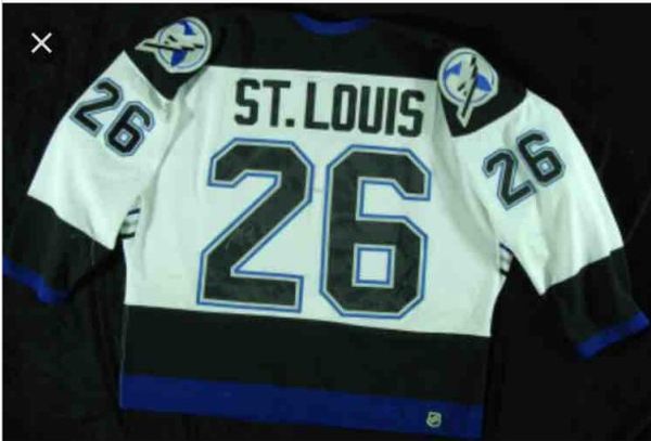 

#26 Martin St.louis Jerseys Tampa Bay Lightning Custom Stiched Hockey Jerseys Free Shipping Accept Mix order