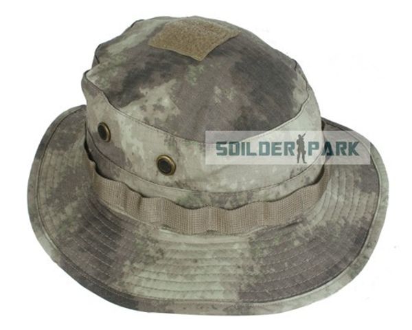 

wholesale- tactical army battle rip boonie hat a-tacs outdoor adjustable hiking/camping bucket boonie hat/cap ing, Blue;gray