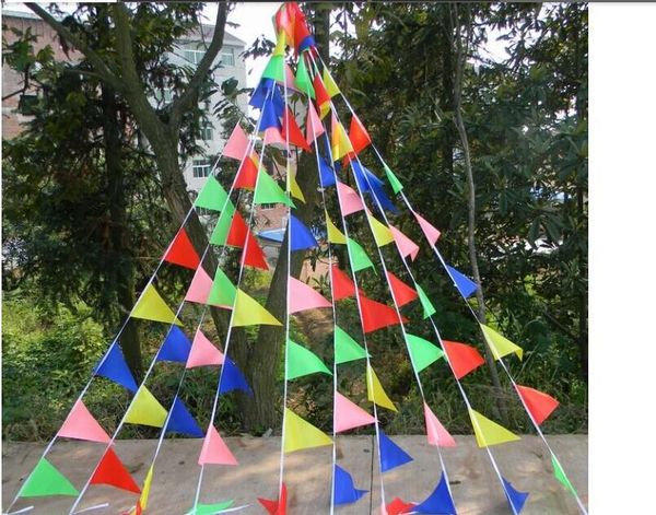 

Бесплатная доставка 300flags/Лот свадьба овсянка треугольник флаг украшения поставк