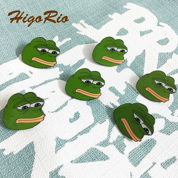 Téléchargement gratuit Images Wholesale Pins Dank Rare Pepe Sad Frog Lapel Pin And Brooches le plus cool salutations