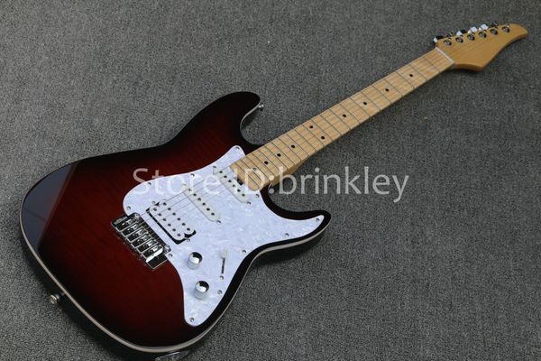 

brinkley factory custom shop new wine dark red electric guitar