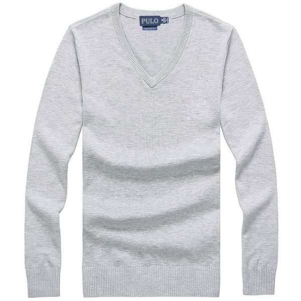 

High quality classic brand Polo Sweaters Men's sweater polo sweater pullover V collar Warm sweater