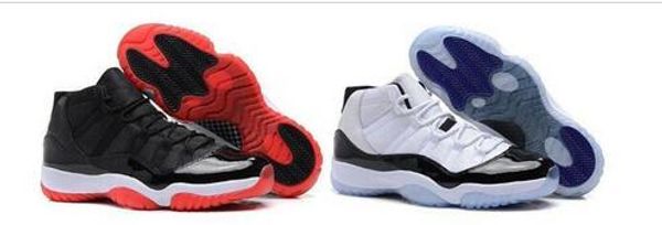 

Высокое качество 11 Space Jam Bred Gamma Blue Баскетбольная обувь Mens Women 11s Concords 72-10 Legend Blue Cool Grey Sneakers With Box