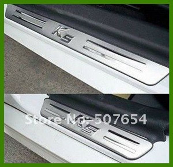 De alta qualidade 4pcs aço inoxidável carro placa porta Sills, bar protecção decoração para KIA Optima / K5 2012-2015