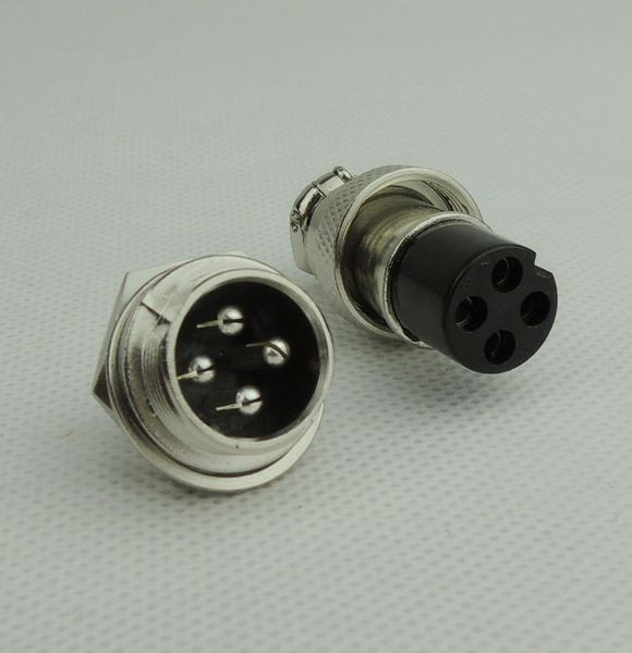 50 paar = 100 stücke 4 Pin 16mm Männlich Weiblich Draht Panel Connector kit GX16 Buchse + Stecker für luftfahrt, computer ect.