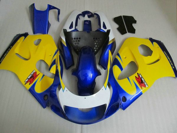 

abs fairing kit for suzuki gsxr600 gsxr750 1996 1997 1998 1999 2000 bodykits gsxr600/750 96-00 yellow black blue plastic fairings set gb34