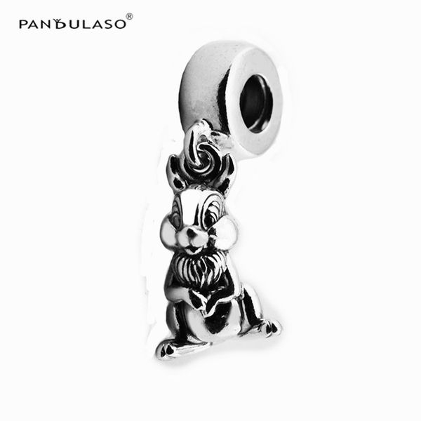 

pandulaso christmas thumper dangle charm beads for woman diy original sterling silver jewelry fit pandora charms bracelets, Black