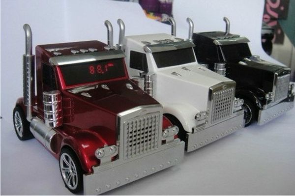 

3d truck peaker car haped de ign mini portable mu ic mp3 u b peaker with fm radio tf card upported 2015 newe t