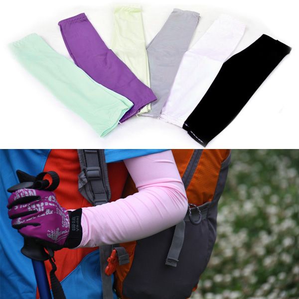

wholesale-uv sun protection cool sleeves sports basketball golf cycling arm sleeves outdoor activities arm cool sleeve arm warmers, Black