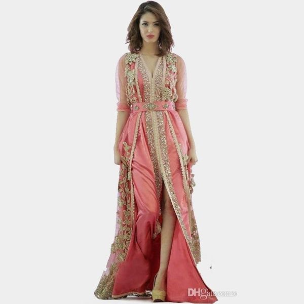 

pink dress morocco turkey robes 2019 new long sleeve clothes fabric in dubai islamic robes evening dresses 134, Black;red