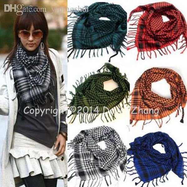 

оптом-горячие!унисекс женщины мужчины арабские shemagh keffiyeh палестина шарф платок кафия мода шеи обложка головы wrap+бесплатная доставка, Blue;gray