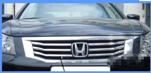 

abs chrome 6pcs grille decoration trim,bright strip for honda accord 2008-2012