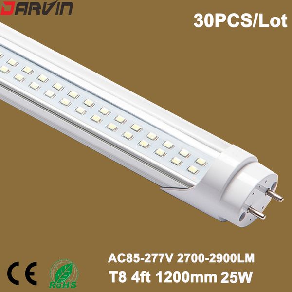 

led tube light t8 fluorescent light lamp 4ft 1200mm 28w double lines split tube light super bright 110v 220v, ing