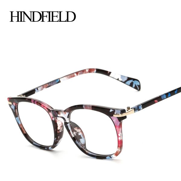 

wholesale- hindfield luxury glasses frame women brand designer vintage retro optical eyeglasses frames woman oculos de grau, Silver