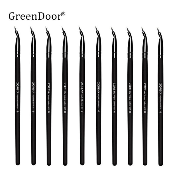 

10pcs/lot angled eyeliner brush professional makeup brush nylon hair eye shadow blush makeup brushes cosmetic tool kit maquiagem