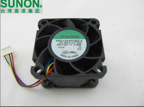 Le ventilateur de serveur original SUNON PSD1204PQBX-A 12V 4.9W 4028MM 4 lignes