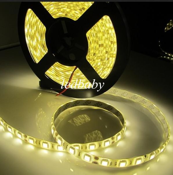 

waterproof ip65 300 led 5m 5050 smd single color flexible led strip light cool white warm white 60leds/m ce rohs