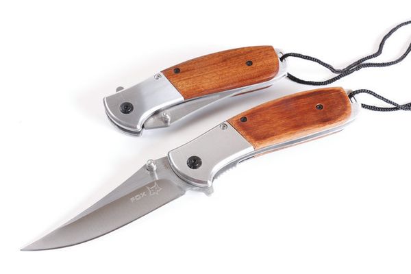

201507 fox DA70 knife pocket knife 3Cr13 56HRC folding blade wood handle EDC utility knife 150g Christmas gift B223L