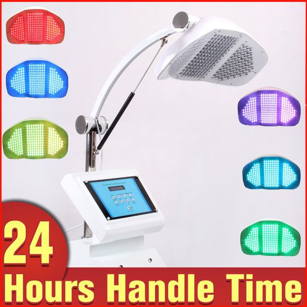 Uso doméstico PDT LED Lightening Lamp 7 Cores Photon Rejuvenescimento Da Pele Rugas Remover Acne Removal Beauty Machine