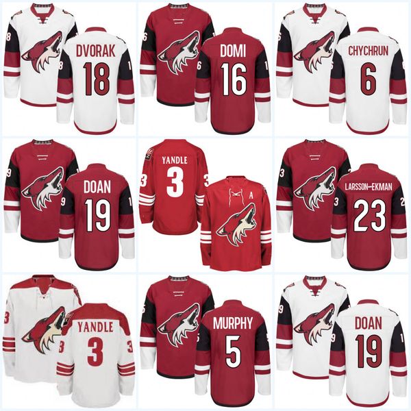 

Mens Arizona Coyotes 16 Max Domi 23 Oliver Ekman-Larsson 18 Christian Dvorak 20 Dylan Strome 19 Shane Doan 2 Luke Schenn Hockey Jerseys