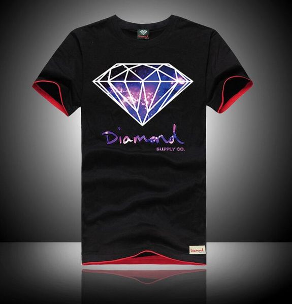 

New Fashion Diamond Supply T Shirts diamond supply t shirt Cotton T-Shirt Short Sleeve Man Top Mens Tee Shirt Free Shipping