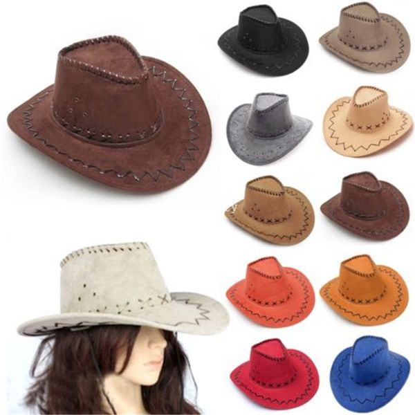 

wholesale-new design cowboy hats suede look wild west fancy popular dress mens and ladies cowgirl hats ghn784, Blue;gray