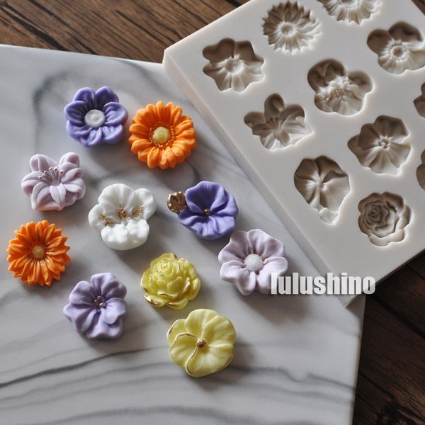 

wholesale- sugar tool mini silicone cake mould fondant cake decoration mold