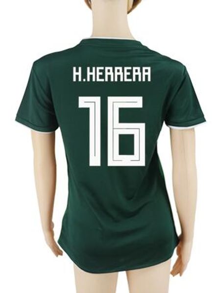 

18-19 Customized Mexico Women home Green Soccer Jerseys shirts,Cheap 9 R.Jimenez 15 MORENO 7 M.LAYUN Thai Quality Football Jerseys