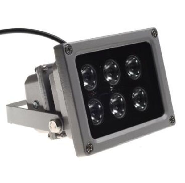 CCTV-Array-IR-Illuminator-Infrarotlampe 6-teiliges Array-LED-IR-Außenwasserdichtes Nachtsichtgerät für CCTV-Kamera