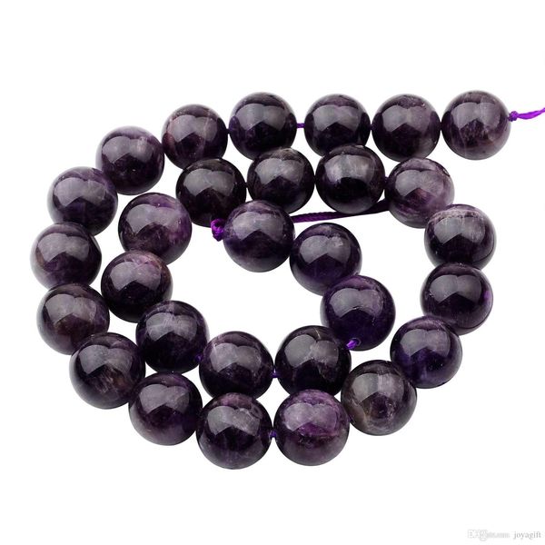 Hot Sales Natural Real Ametista Beads 14mm Pedra Solta Jewerly Beads para DIY Moda Mulheres Jóias Frete Grátis