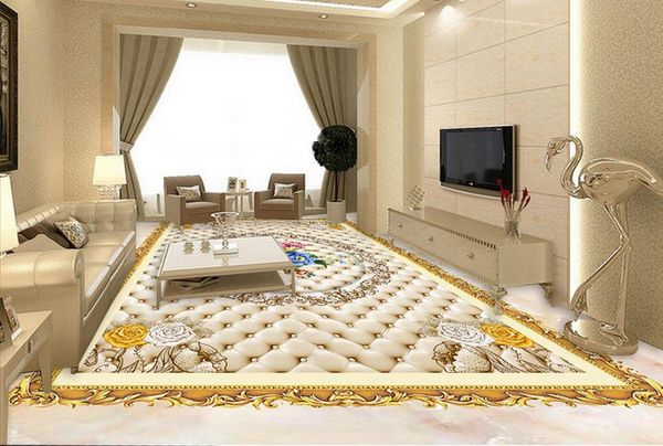 

pvc wallpaper for room distinguished high-definition european-style flowers vinyl flooring adhesives