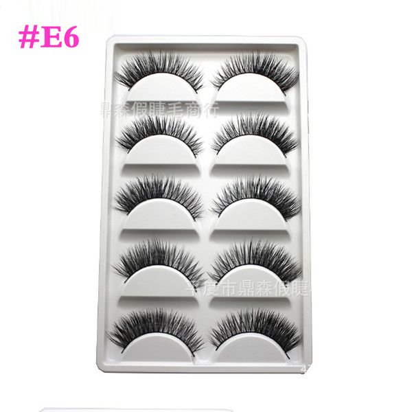 

5pairs/box 100% mink natural thick false fake eyelashes #y-7 #e8# e67 eye lashes solid pack false eyelashes makeup extension