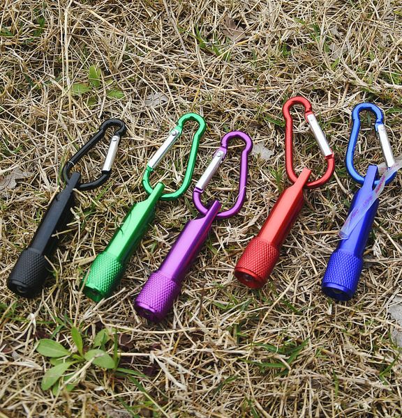 

Best Portable Mini LED Flashlight Keychain Aluminum Alloy Torch with Carabiner Ring Keyrings LED mini Flashlight Mini-light